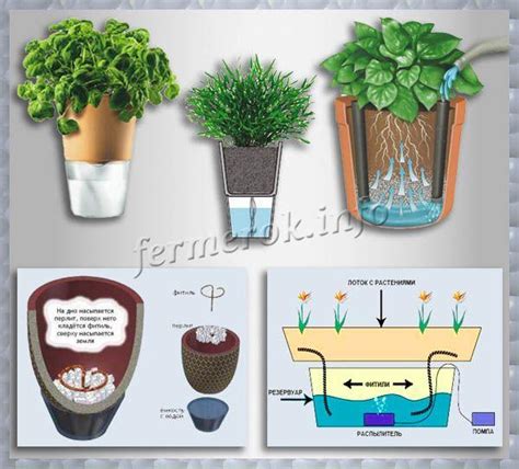 Схема фитильной системы